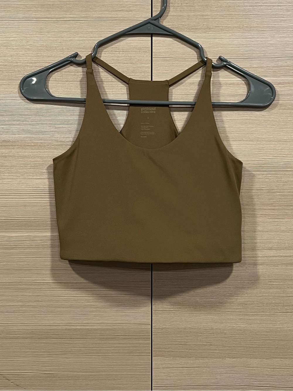 Women’s Olive Green Crop Tank Top